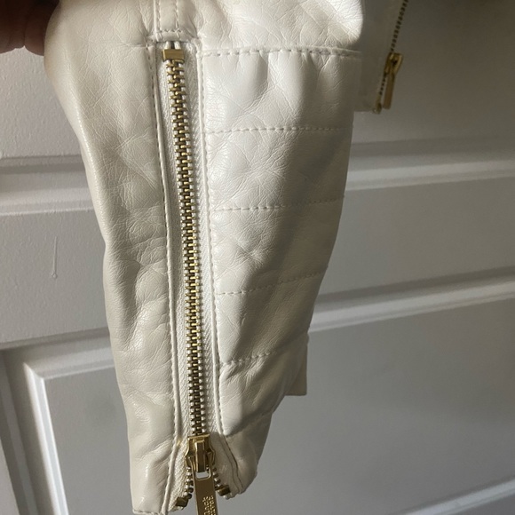 White Faux Leather Jacket - Picture 6 of 10